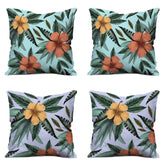 Dual Sided Floral Cushion Covers Set of 4